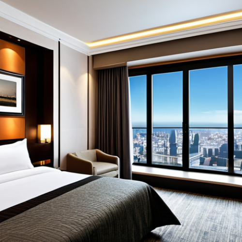Home 4 ** A smart hotel room controlled by a tablet, showing adjustable lighting and temperature, fully clothed subject, appropriate content, safe for work, perfect anatomy, natural proportions, professional photography, high quality.
**