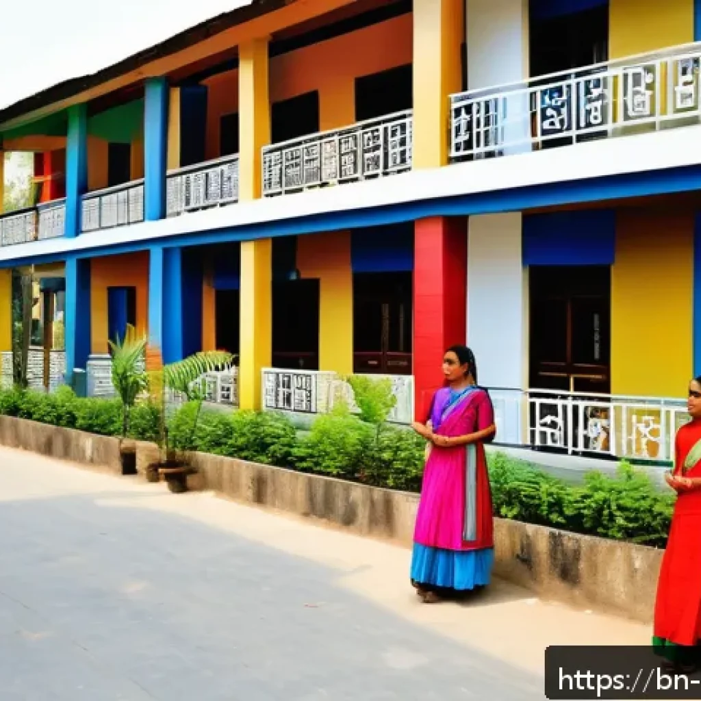 호텔관광경영학의 사회적 기여 - A vibrant scene of a small Bengali town’s newly opened eco-friendly hotel bustling with local youth ...